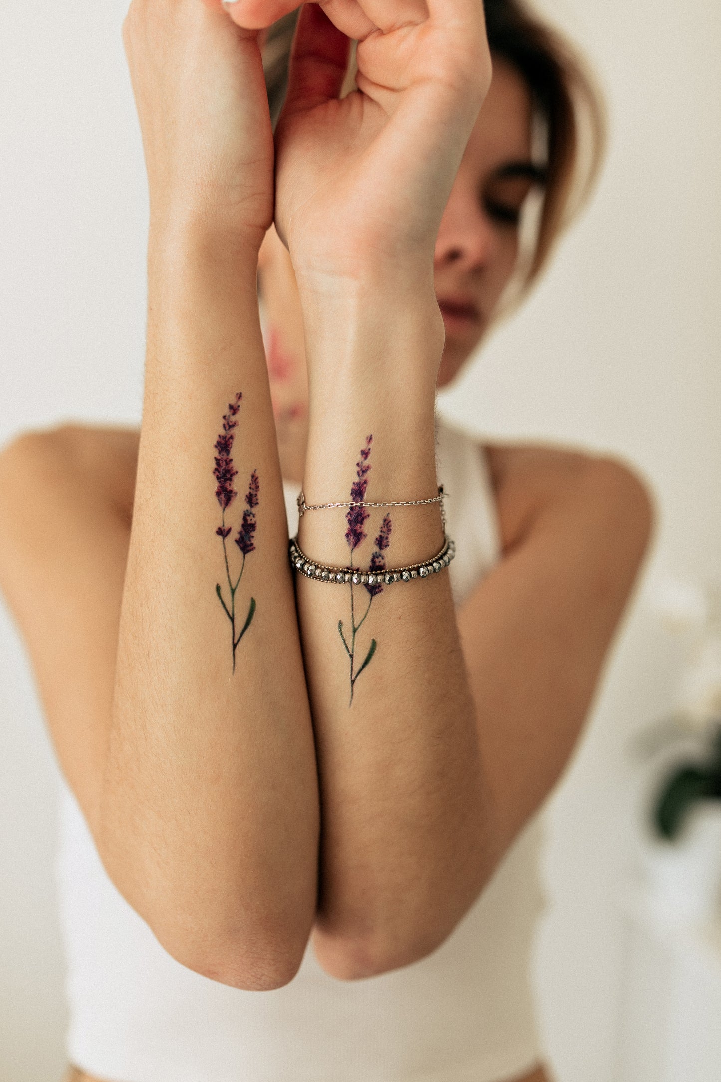 Two lavenders (WM-372) - Tattooshka USA